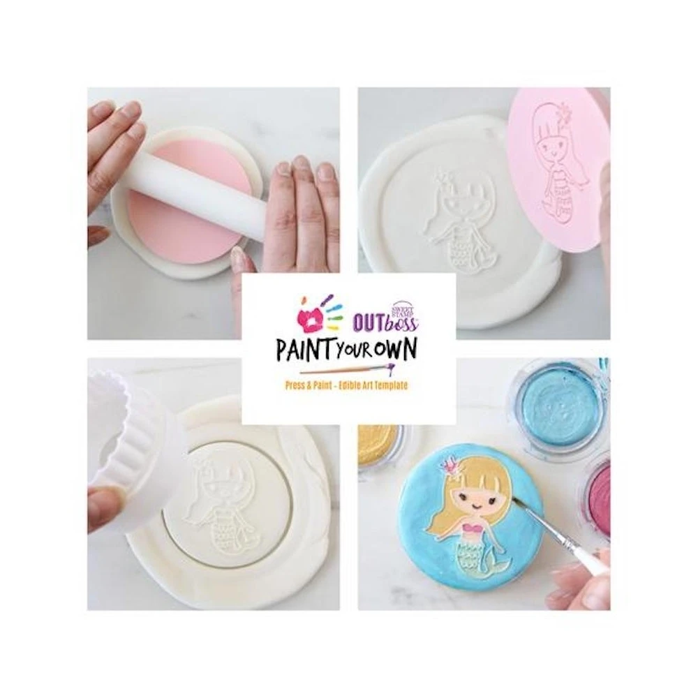 Sweet Stamp Mermaid - OUTboss Paint Your Own Stamp 4 Sweet Stamp Mermaid - OUTboss Paint Your Own Stamp - Image 2