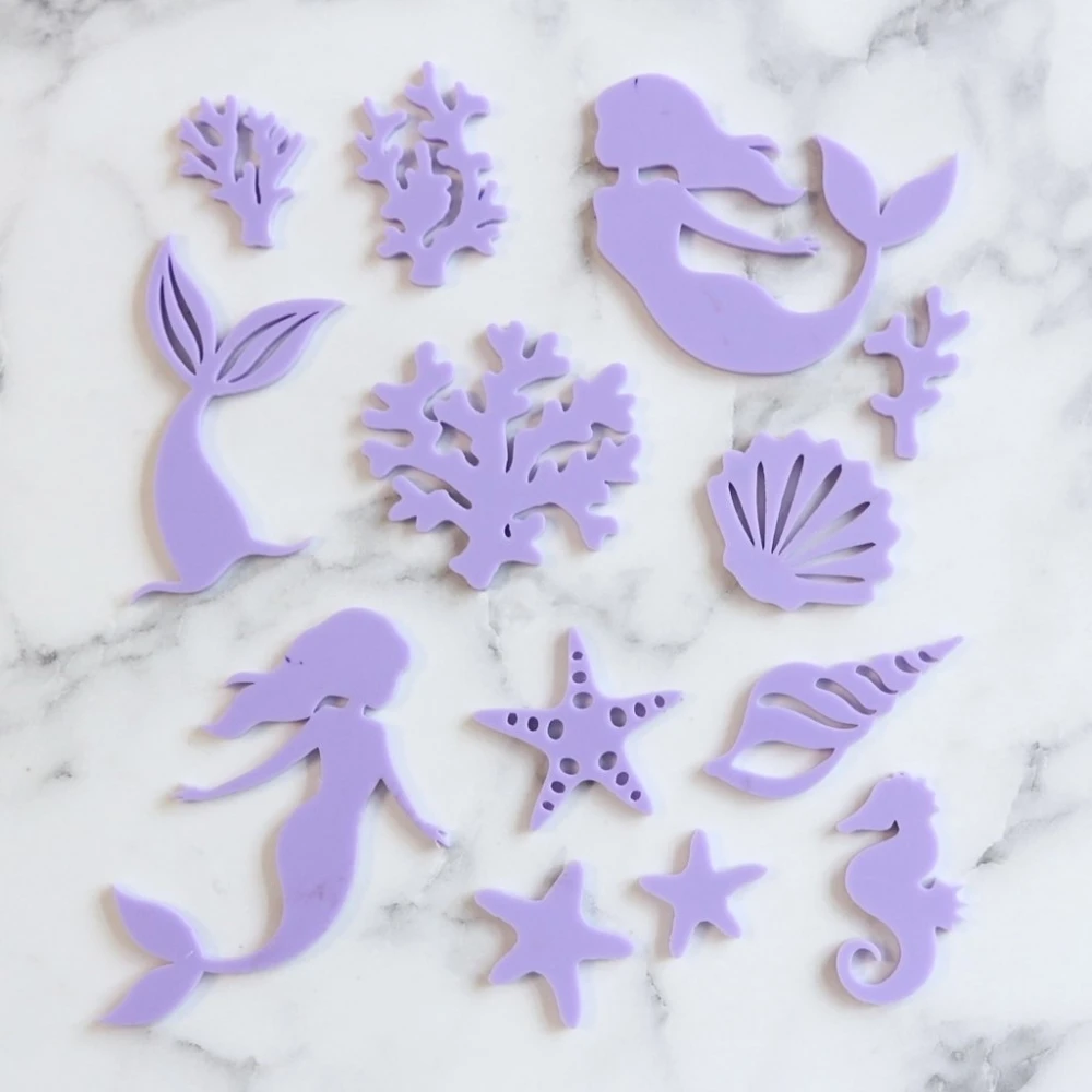 Sweet Stamp Mystic Mermaid Embossing Elements Set 3 Sweet Stamp Mystic Mermaid Embossing Elements Set