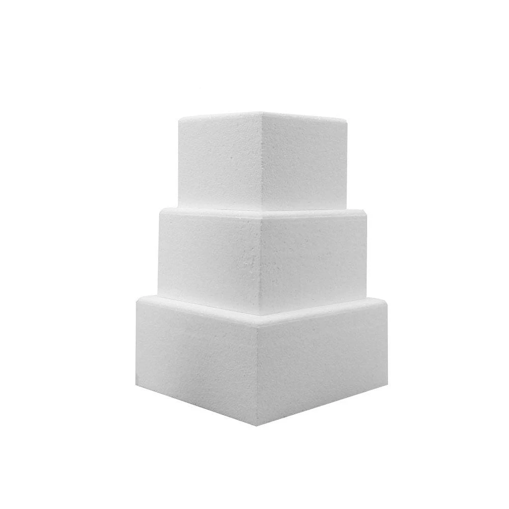 Simply Making Set Of 5 Inch Deep Square Cake Dummies - 6", 8" & 10" 3 Simply Making Set Of 5 Inch Deep Square Cake Dummies - 6", 8" & 10"