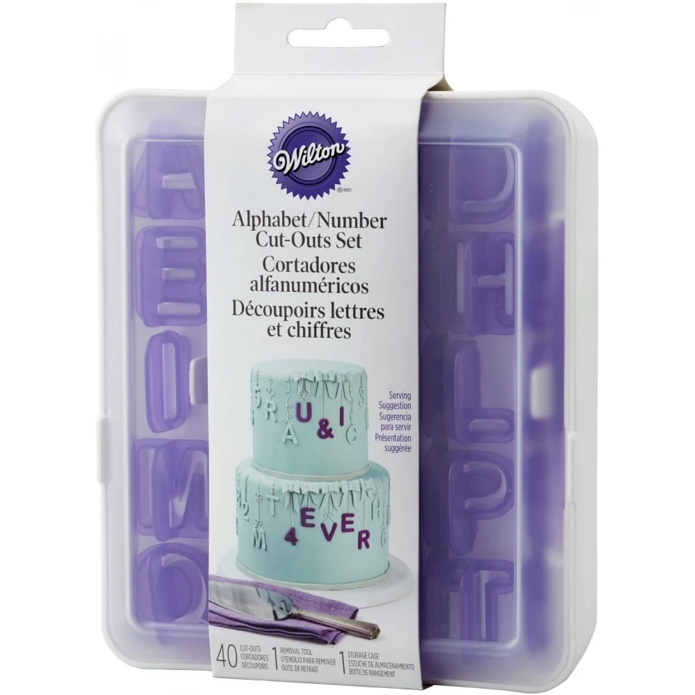 Wilton Alphabet And Number Cut-Outs Set 3 Wilton Alphabet And Number Cut-Outs Set