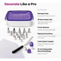 Wilton Deluxe Decorating Set Of 46 13 Wilton Deluxe Decorating Set Of 46 -Baking Supplies Store wilton deluxe decorating set of 46 p15000 64437 image