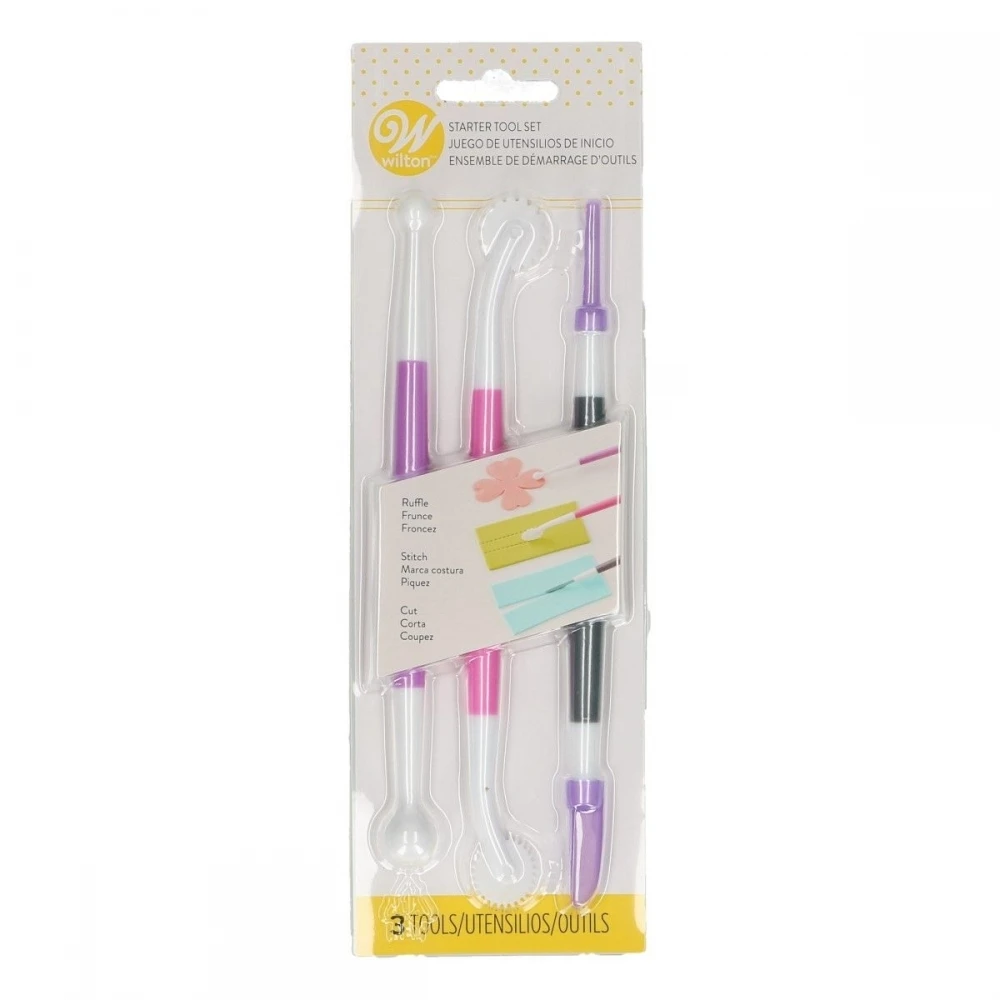 Wilton Fondant & Gum Paste Starter Tool Set 3 Wilton Fondant & Gum Paste Starter Tool Set