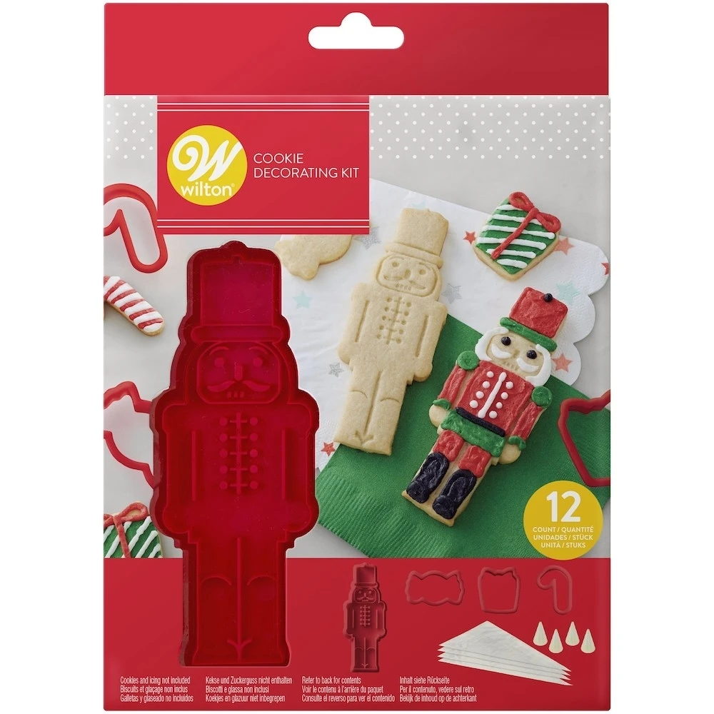 Wilton Nutcracker Cookie Cutter & Stamp Kit 3 Wilton Nutcracker Cookie Cutter & Stamp Kit